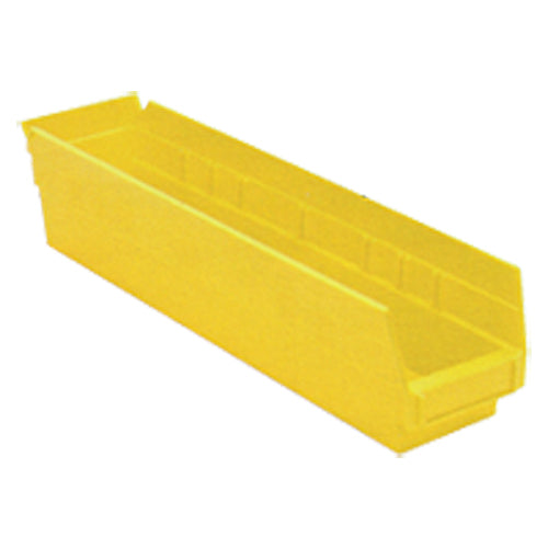 4 1/8″ × 17 7/8″ × 4″ - Yellow Economy Shelf Bin - USA Tool & Supply