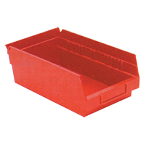 6 5/8″ × 11 5/8″ × 4″ - Red Economy Shelf Bin - USA Tool & Supply