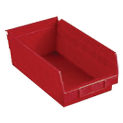 6 5/8″ × 23 5/8″ × 4″ - Red Economy Shelf Bin - USA Tool & Supply