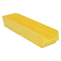 6 5/8″ × 23 5/8″ × 4″ - Yellow Economy Shelf Bin - USA Tool & Supply