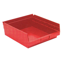 11 1/8″ × 11 5/8″ × 4″ - Red Economy Shelf Bin - USA Tool & Supply