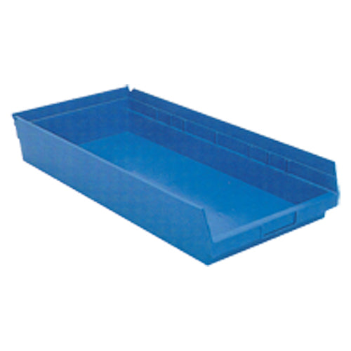 11 1/8″ × 23 5/8″ × 4″ - Blue Economy Shelf Bin - USA Tool & Supply