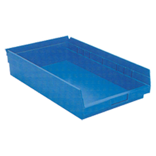 11 1/8″ × 17 7/8″ × 4″ - Blue Economy Shelf Bin - USA Tool & Supply