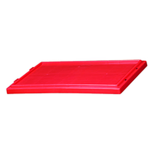 Red Lid for use with Akro Nest-Stack Tote 35–180 - USA Tool & Supply