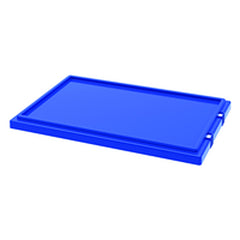 Blue Lid for use with Akro Nest-Stack Tote 35–240 - USA Tool & Supply