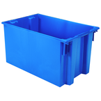 29-1/2 x 19-1/2 x 15'' - Blue Nest-Stack-Tote Box - USA Tool & Supply