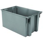 29-1/2 x 19-1/2 x 15'' - Gray Nest-Stack-Tote Box - USA Tool & Supply