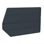 18" x 11" - Black 6-Pack Bin Dividers for use with Akro Stackable Bins - USA Tool & Supply