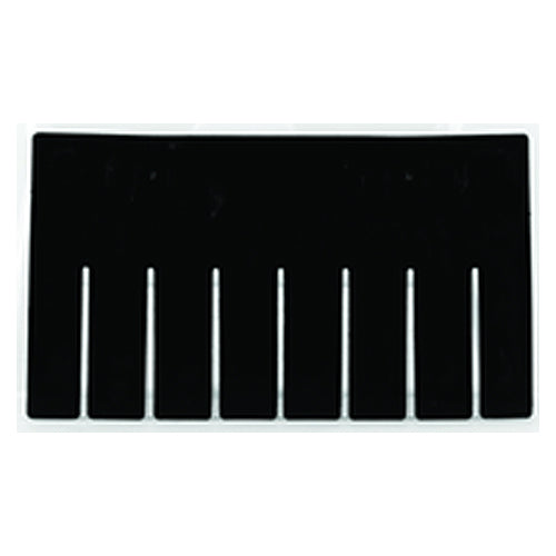 6-Pack - Black - Short Bin Dividers for use with Akro-Grid Container 33-166 - USA Tool & Supply