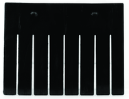 Black 6-Pack Long Bin Dividers for use with Akro-Grid Container 33-168 - USA Tool & Supply