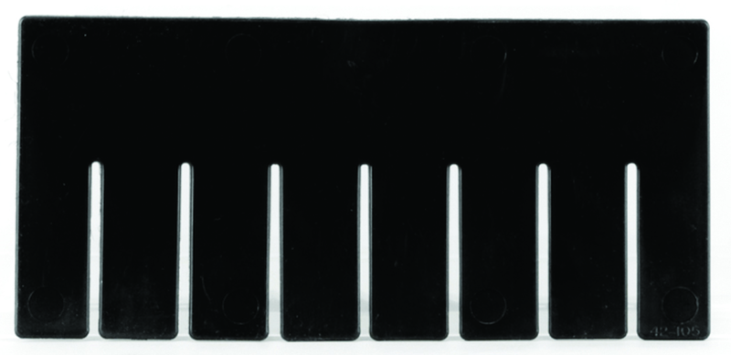 Black 6-Pack Long Bin Dividers for use with Akro-Grid Container 33-228 - USA Tool & Supply