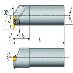 A16-SDXXL2-D20 Indexable Coolant Thru Boring Bar - USA Tool & Supply