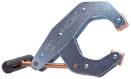 T-Handle Clamp With Cushion Handles - 1-1/4'' Throat Depth, 3'' Max. Opening - USA Tool & Supply