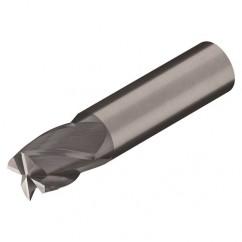 1/2" Dia. - 5/8" LOC - 2-1/2" OAL - 4 FL Carbide S/E HP End Mill-AlTiN - USA Tool & Supply