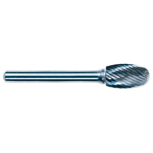 3mm EdgeHog Elliptical Miniature Carbide Bur SE-41L76M 76mm OAL Standard - USA Tool & Supply