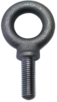 Shoulder Plain Eye Bolt - 1-3/4-5 Thread, 2-7/8'' Eye Dia. - USA Tool & Supply