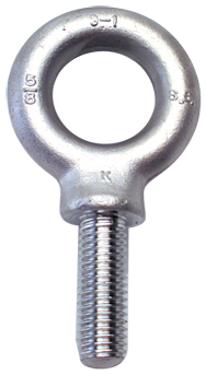 304 Stainless Eye Bolt - 1-1/4-7 Thread, 2-3/16'' Eye Dia. - USA Tool & Supply