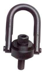 Hoist Ring - 3/8-16; .54'' Thread Length; 1000 lb Rating Load; 2.67'' OAL - USA Tool & Supply