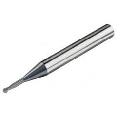 2.0mm Dia. - 57mm-OAL - CBD-30°-HSC Shrink Fit Ball EM-2 FL - USA Tool & Supply