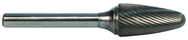 7/16 EdgeHog Tree Shape Radius End Carbide Bur SF-4 Standard Alt Diamond (Double) - USA Tool & Supply