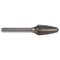 3mm EdgeHog Tre Shape Radius End Miniature Carbide Bur SF-42L76M 76mm OAL Standard - USA Tool & Supply