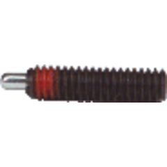 End Force Spring Plunger - 0.70 lbs Initial End Force, 2.3 lbs Final End Force (8–32 Thread) - USA Tool & Supply