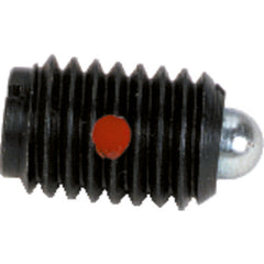 End Force Spring Plunger-Short - 10.75 lbs Initial End Force, 5.5 lbs Final End Force (1/2″–13 Thread) - USA Tool & Supply