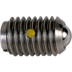 Ball Plunger - 3 lbs Initial End Force, 7 lbs Final End Force (1/4–20 Thread) - USA Tool & Supply