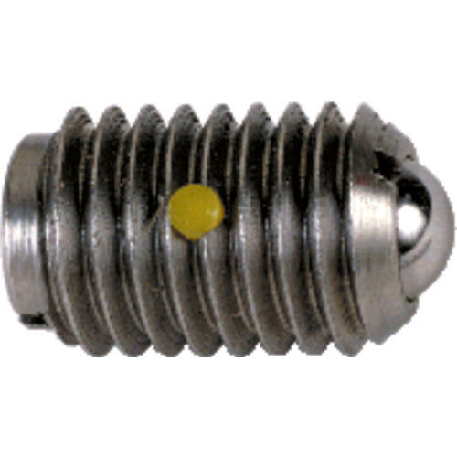 Ball Plunger - 6 lbs Initial End Force, 21 lbs Final End Force (3/8–16 Thread) - USA Tool & Supply