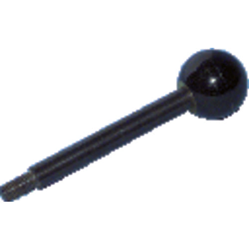 Plastic Ball Knob with Shaft - 5/16″–18 Thread Size, 6″ Handle Length, 1/2″ Thread Length - USA Tool & Supply