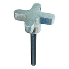 Aluminum Clamping Knob Assembly - 1/4″–20 Thread Size, 1 3/4″ Thread Length, 1 1/2″ Knob Height - USA Tool & Supply