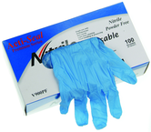 4 Mil Blue Powder Free Nitrile Gloves - Size Medium (case of 10 boxes of 100 gloves) - USA Tool & Supply