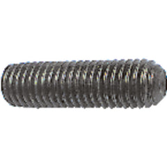 #5-40 × 3/4″ - Black Finish Heat Treated Alloy Steel - Socket Set Screws - Cup Point - USA Tool & Supply