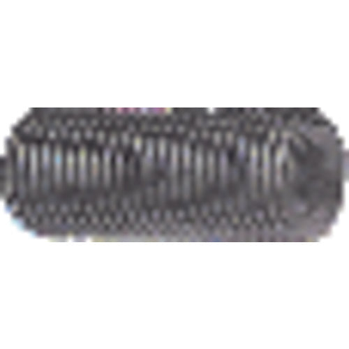 1/4″-28 × 1/2″ - Black Finish Heat Treated Alloy Steel - Socket Set Screws - Cup Point - USA Tool & Supply