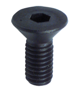 3/8-16 x 2 - Black Finish Heat Treated Alloy Steel - Cap Screws - Flat Head - USA Tool & Supply