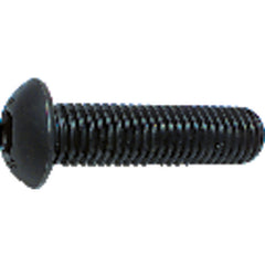 ‎#10-24 × 1″ - Black Finish Heat Treated Alloy Steel - Cap Screws - Button Head - USA Tool & Supply
