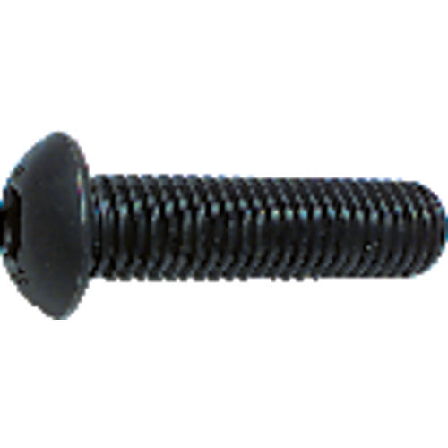 ‎1/4″-28 × 3/4″ - Black Finish Heat Treated Alloy Steel - Cap Screws - Button Head - USA Tool & Supply