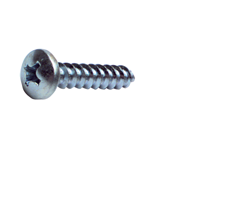 14 x 2-1/2 - Zinc Plated Heat Treated Alloy Steel - Sheet Metal Screws - Pan Phillips - USA Tool & Supply