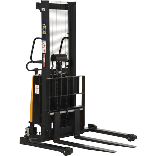 Adjustable Stacker W/Powered Lift 63″ - Exact Industrial Supply