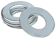 7/8 Bolt Size - Zinc Plated Carbon Steel - Flat Washer - USA Tool & Supply