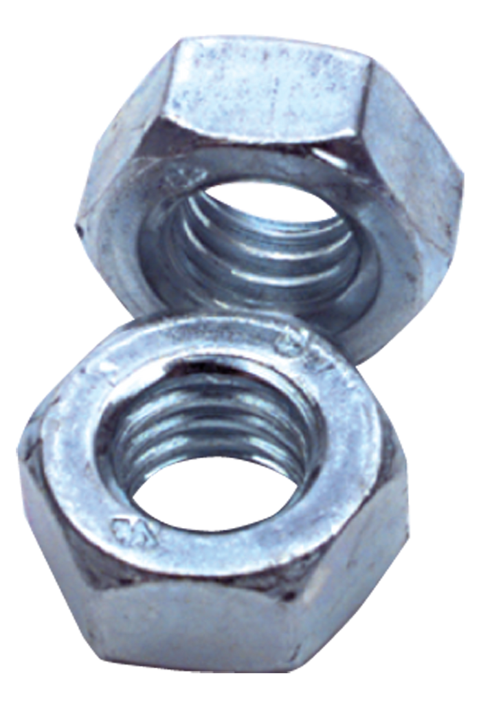 M18-2.50 - Zinc / Bright - Finished Hex Nut - USA Tool & Supply