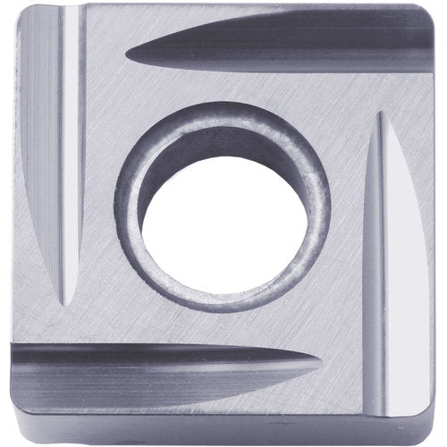 SNGG 432 C PV7005, 1/32″ Corner Radius, 3/16″ Thick, 1/2″ Inscribed Circle, TiC/TiN (MEGACOAT), Square, Turning Indexable Insert - Exact Industrial Supply