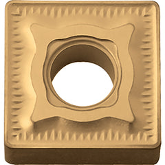 SNMG 432 GC CA5505, 1/32″ Corner Radius, 3/16″ Thick, 1/2″ Inscribed Circle, TiCnulll2O3/TiN, Square, Turning Indexable Insert - Exact Industrial Supply