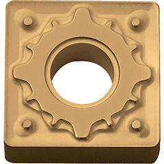 SNMG 432 HS CA5525, 1/32″ Corner Radius, 3/16″ Thick, 1/2″ Inscribed Circle, TiCnulll2O3/TiN, Square, Turning Indexable Insert - Exact Industrial Supply