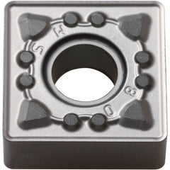 SNMG 431 MS PR015S, 1/64″ Corner Radius, 3/16″ Thick, 1/2″ Inscribed Circle, MEGACOAT HARD, 90 Degree Square, Turning Indexable Insert
