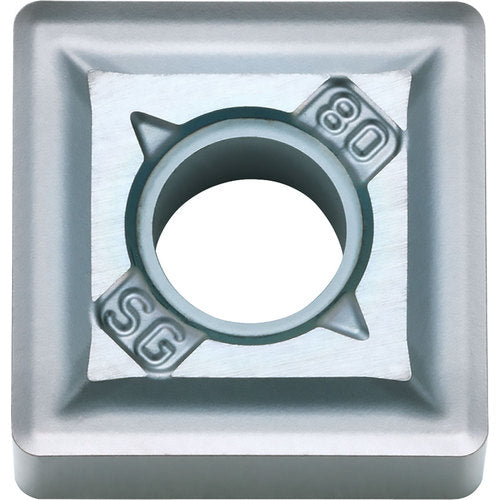 SNMG 433 SG PR015S, 3/64″ Corner Radius, 3/16″ Thick, 1/2″ Inscribed Circle, MEGACOAT HARD, 90 Degree Square, Turning Indexable Insert
