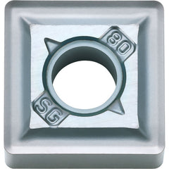 SNMG 432 SG PR005S, 1/32″ Corner Radius, 3/16″ Thick, 1/2″ Inscribed Circle, MEGACOAT HARD, 90 Degree Square, Turning Indexable Insert