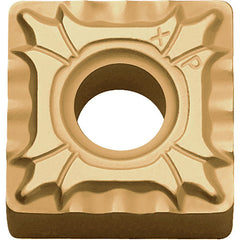 SNMG 432 XP CA025P, 1/32″ Corner Radius, 3/16″ Thick, 1/2″ Inscribed Circle, TiCl2O3/TiN, 90 Degree Square, Turning Indexable Insert