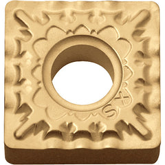 SNMG 432 XS CA530, 1/32″ Corner Radius, 3/16″ Thick, 1/2″ Inscribed Circle, TiCnulll2O3/TiN, Square, Turning Indexable Insert - Exact Industrial Supply