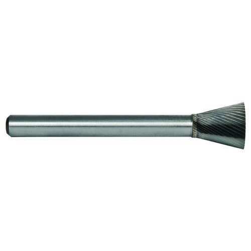 1/4 EdgeHog Back Taper Miniature Carbide Bur SN-51 Fine - USA Tool & Supply